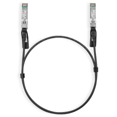 TP-Link TL-SM5220-1M Cable de fibra óptica e InfiniBand SFP+ DAC Negro