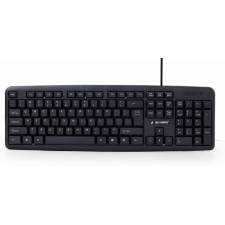 Gembird KB-U-103-PT teclado Oficina USB Portugués Negro