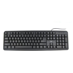 Ewent EW3112 teclado Oficina USB + PS/2 QWERTY Portugués Negro