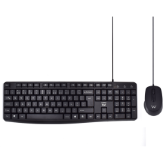 Ewent EW3007 teclado Ratón incluido Oficina USB QWERTY Portugués Negro