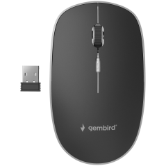 Gembird MUSW-4BS-01 ratón Oficina Ambidextro RF inalámbrico Óptico 160
