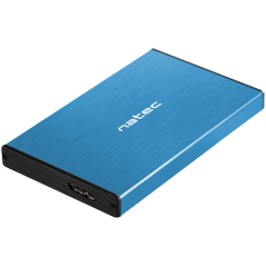 NATEC Rhino GO Carcasa de disco duro/SSD Azul 2.5
