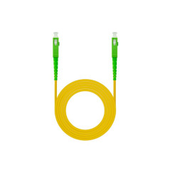 CABLE DE FIBRA OPTICA SC/APC A SC/APC SIMPLEX LSZH 5 M AMARILLO NANOCA
