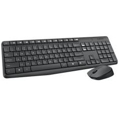 Teclado + mouse logitech mk235 wireless inalambrico frances