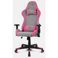 DRIFT DR90 PRO Silla para videojuegos de PC Asiento acolchado Gris, Ro