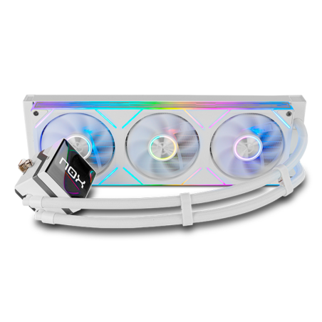NOX Hummer M-360 LCD|Kit RL Magnético ARGB Blanco