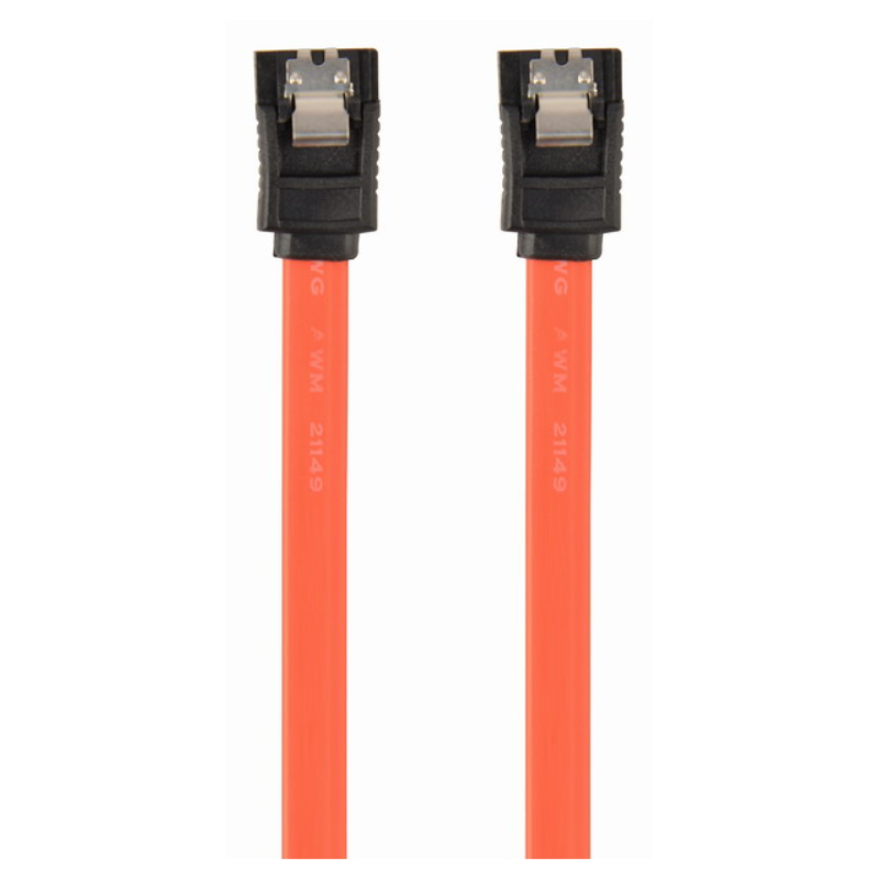 Gembird CC-SATAM-DATA cable de SATA 0,5 m Negro, Rojo