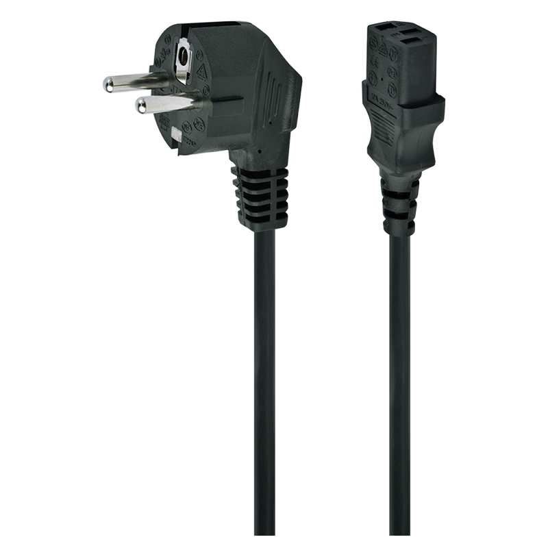 Gembird PC-186-VDE-3M power cord with VDE approval 3 meter Negro