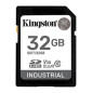 Tarjeta memoria sdhc 32gb kingston industrial uhs - i cl10