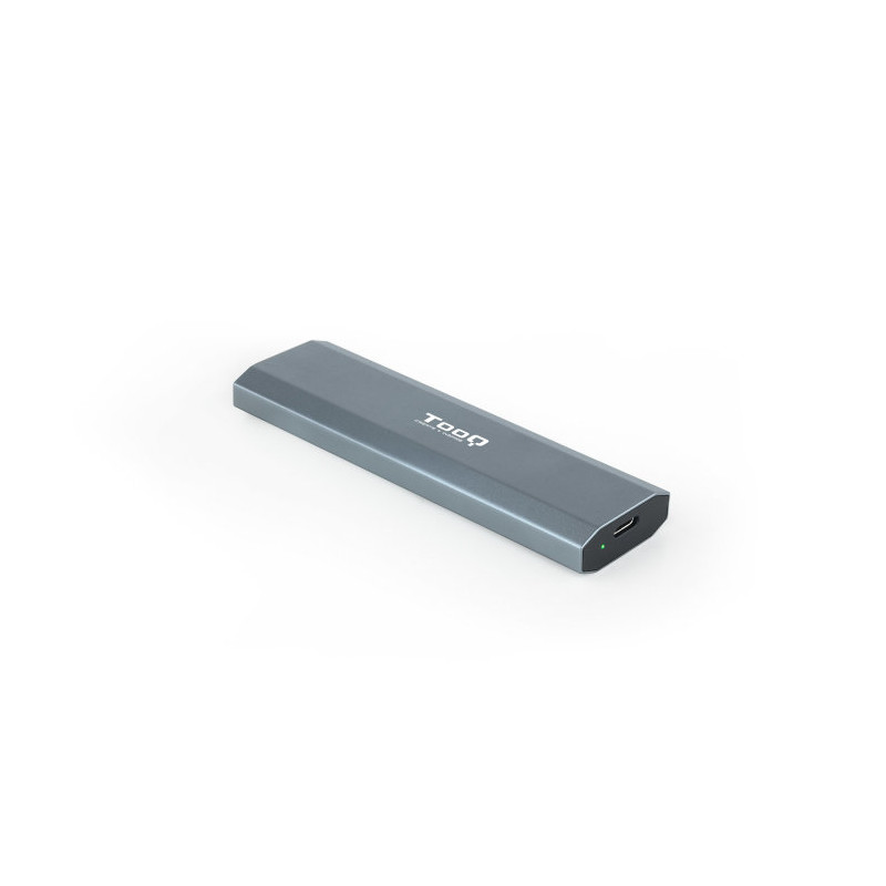 Caja externa tooq tqe - 2223g para ssd m.2 usb tipo c gris