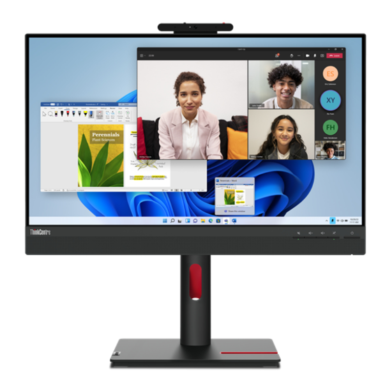 Lenovo ThinkCentre Tiny-In-One 24 pantalla para PC 60,5 cm (23.8) 1920 x 1080 Pixeles Full HD LCD Pantalla táctil Negro