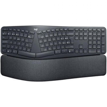 Teclado logitech ergo k860 ergonomico bluetooth wireless grafito
