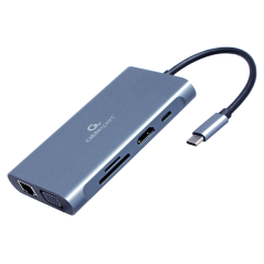 Gembird A-CM-COMBO7-01 base para portátil y replicador de puertos USB 