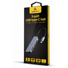 Gembird UHB-CM-CRU3P1U2P2-01 base para portátil y replicador de puerto