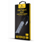 Gembird A-CM-COMBO5-03 base para portátil y replicador de puertos Alámbrico USB 3.2 Gen 1 (3.1 Gen 1) Type-C Plata