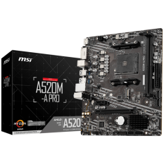 MSI A520M-A PRO placa base AMD A520 Zócalo AM4 micro ATX