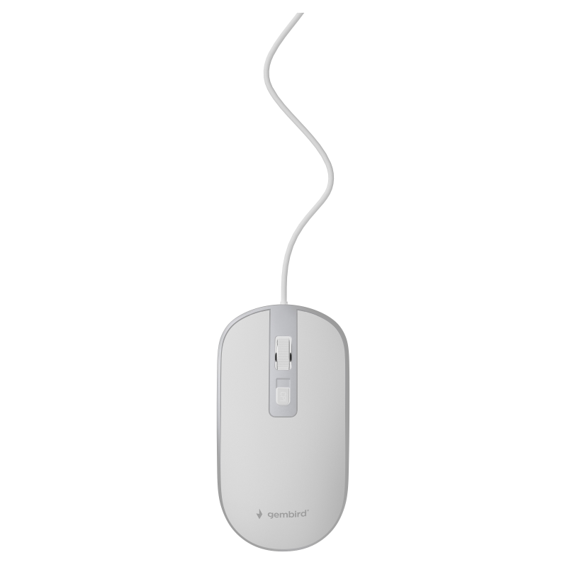 Gembird MUS-4B-06-WS ratón Oficina Ambidextro USB tipo A Óptico 1200 DPI