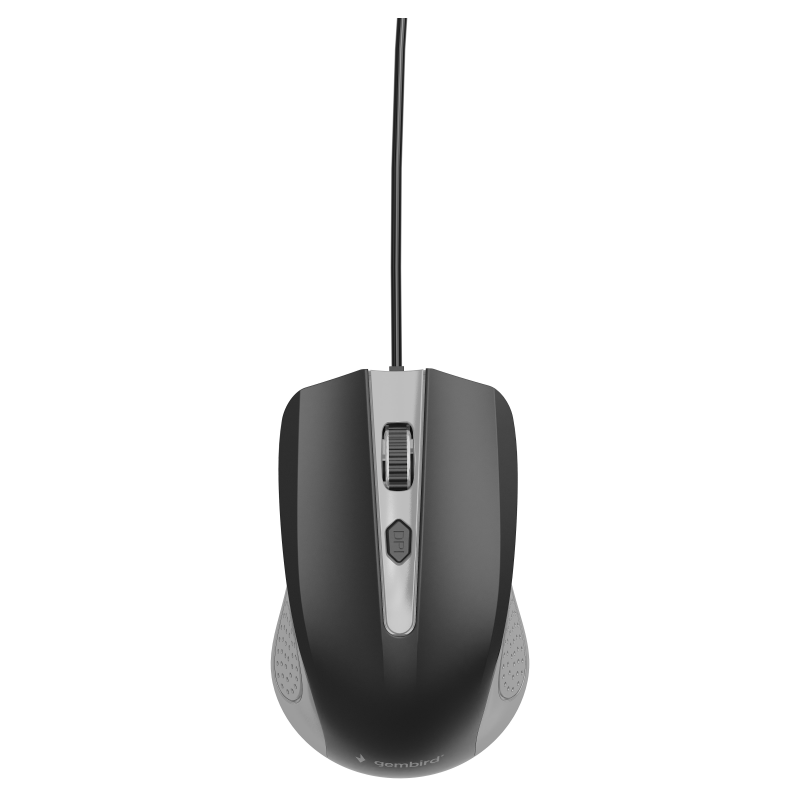 Gembird MUS-4B-01 ratón Oficina Ambidextro USB tipo A Óptico 1200 DPI