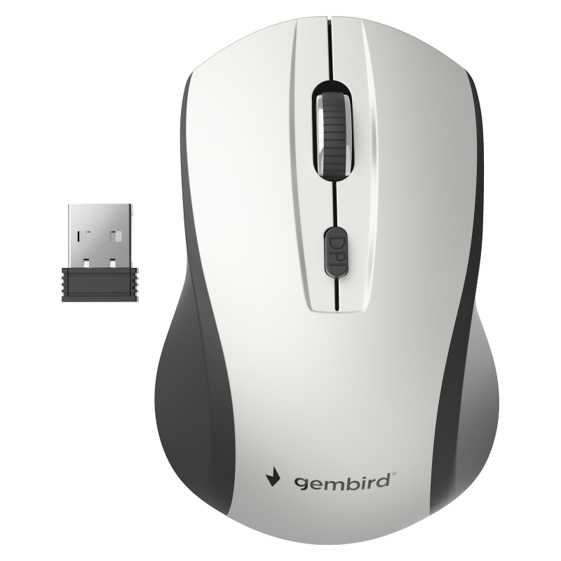 Gembird MUSW-4B-02-BS ratón Oficina Ambidextro RF inalámbrico Óptico 1600 DPI