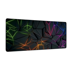 SUBBLIM Neon Obsidian XL Alfombrilla de ratón para juegos Negro, Multi