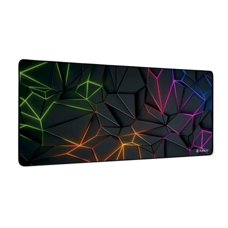 SUBBLIM Neon Obsidian XL Alfombrilla de ratón para juegos Negro, Multi