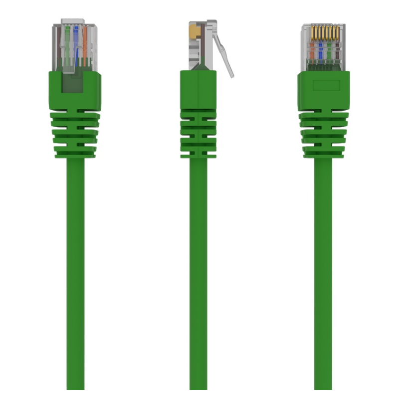 Gembird PP12-1M/G cable de red Verde Cat5e