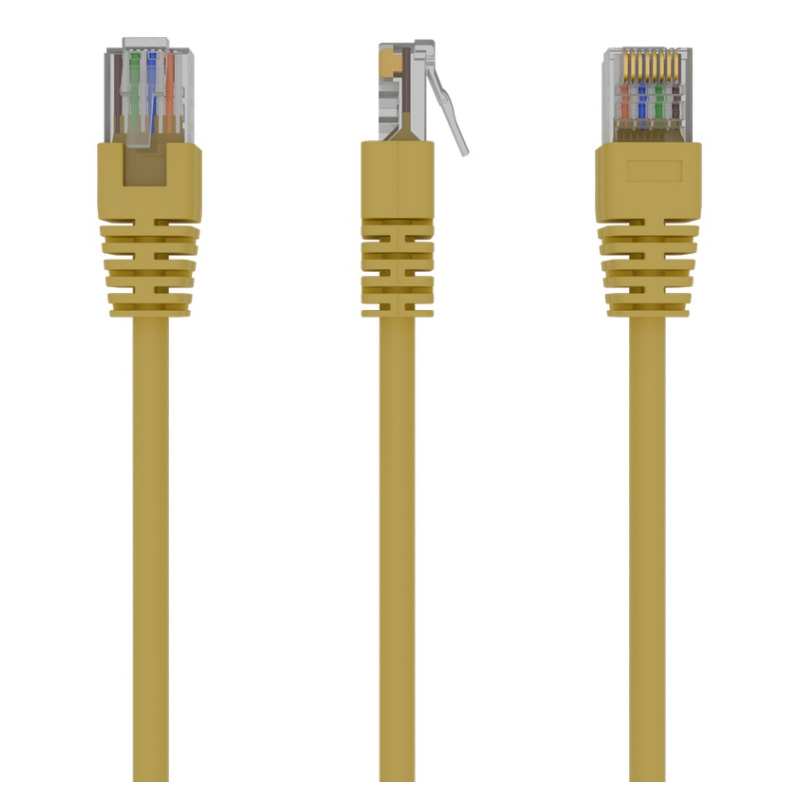 Gembird PP12-1M/Y cable de red Amarillo Cat5e U/UTP (UTP)