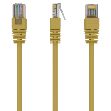 Gembird PP12-1M/Y cable de red Amarillo Cat5e U/UTP (UTP)
