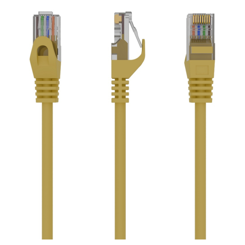 Gembird PP6U-0.5M cable de red Amarillo 0,5 m Cat6 U/UTP (UTP)