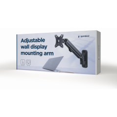 Gembird MA-WA1-01 soporte para monitor 68,6 cm (27) Pared Negro