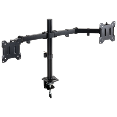 TooQ Soporte de Mesa para 2 Pantallas 17-32, Color Negro