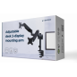 Gembird MA-DA2P-01 soporte para monitor 81,3 cm (32) Escritorio Negro