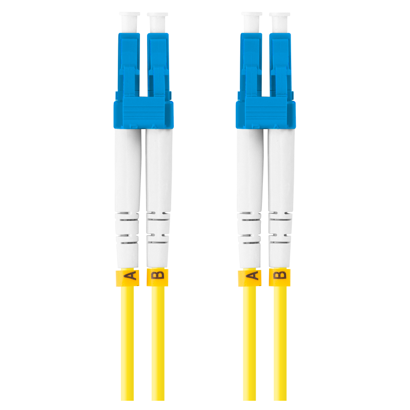 Lanberg FO-LULU-SD11-0010-YE Cable de fibra óptica e InfiniBand 3 m LC Amarillo
