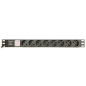 Gembird EG-PDU-014-C14 unidad de distribución de energía (PDU) 8 salidas AC 1U Negro