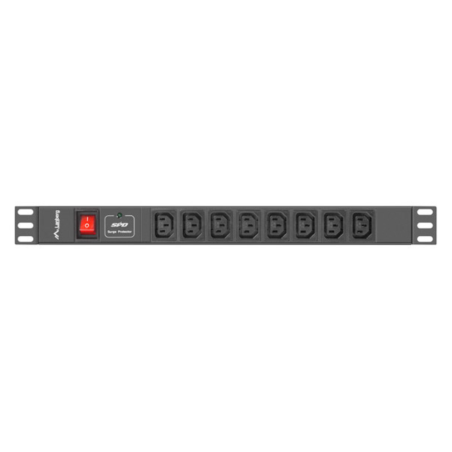 Lanberg PDU-08I-0200-C20-BK unidad de distribución de energía (PDU) 8 