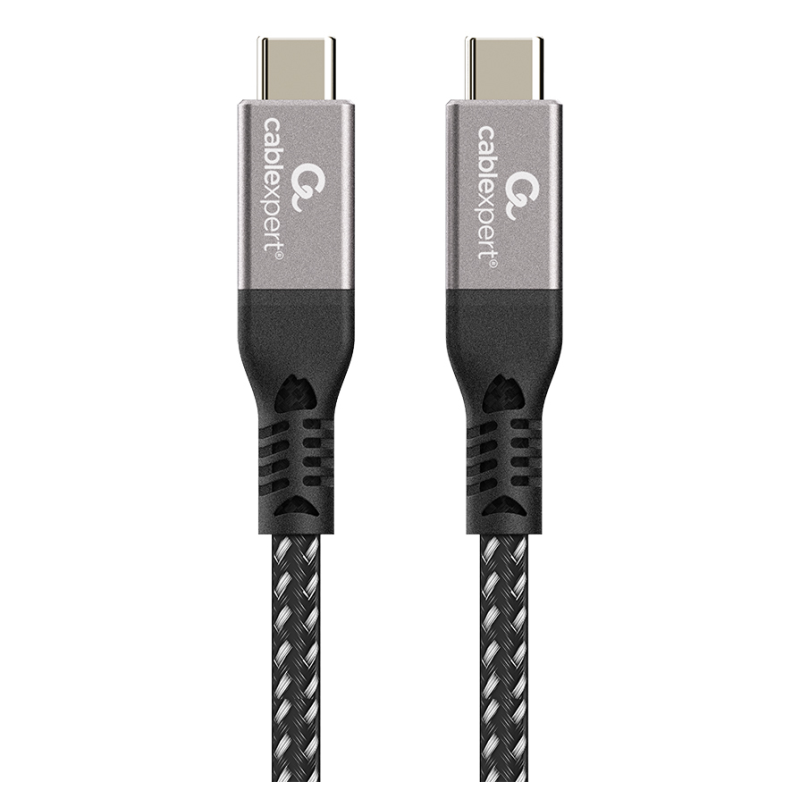 Gembird CCBP-USB4-CMCM240-1.5M cable USB USB4 Gen 3x2 1,5 m USB C Negro, Plata