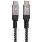 Gembird CCBP-USB4-CMCM240-1.5M cable USB USB4 Gen 3x2 1,5 m USB C Negro, Plata