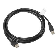Lanberg CA-USBE-10CC-0030-BK cable USB USB 2.0 3 m USB A Negro