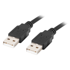 Lanberg CA-USBA-20CU-0018-BK cable USB USB 2.0 1,8 m Negro