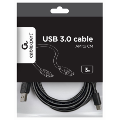 Gembird CCP-USB2-AMCM-10 cable USB USB 2.0 3 m USB A USB C Negro