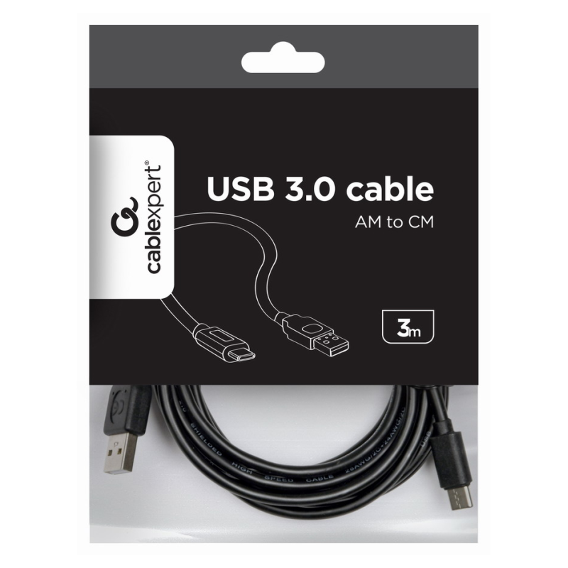 Gembird CCP-USB2-AMCM-10 cable USB USB 2.0 3 m USB A USB C Negro