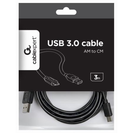 Gembird CCP-USB2-AMCM-10 cable USB USB 2.0 3 m USB A USB C Negro