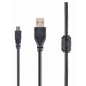 Gembird 1.8m USB 2.0 A/mini-USB cable USB 1,8 m USB A Mini-USB B Negro