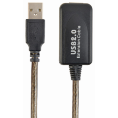 Gembird USB A/USB A M/F 10m cable USB USB 2.0 Negro
