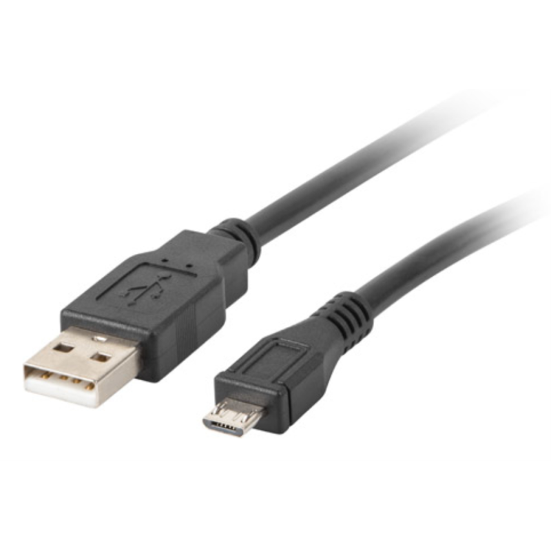 Lanberg CA-USBM-10CC-0003-BK cable USB USB 2.0 0,3 m Micro-USB B USB A Negro