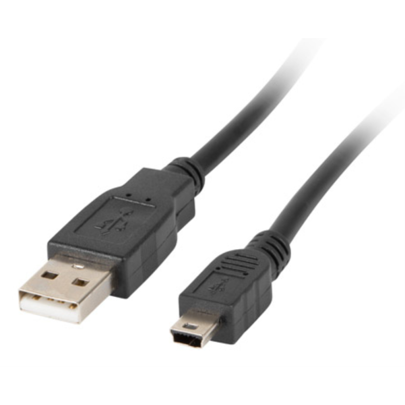 Lanberg CA-USBK-11CC-0018-BK cable USB USB 2.0 1,8 m Mini-USB A USB A Negro