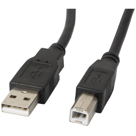 Lanberg CA-USBA-10CC-0010-BK cable USB USB 2.0 1 m USB B Negro