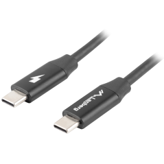 Lanberg CA-CMCM-40CU-0018-BK cable USB USB 2.0 1,8 m USB C Negro