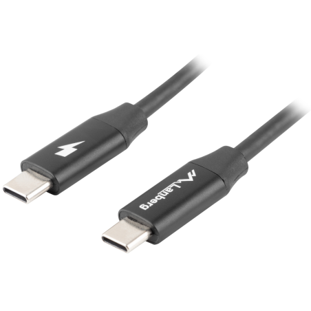 Lanberg CA-CMCM-40CU-0018-BK cable USB USB 2.0 1,8 m USB C Negro