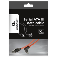 Gembird CC-SATAM-DATA90 cable de SATA 0,5 m Negro, Rojo